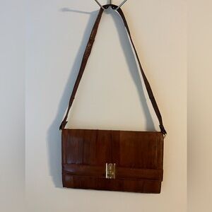 Vintage Eel Skin Clutch Purse Hand Bag